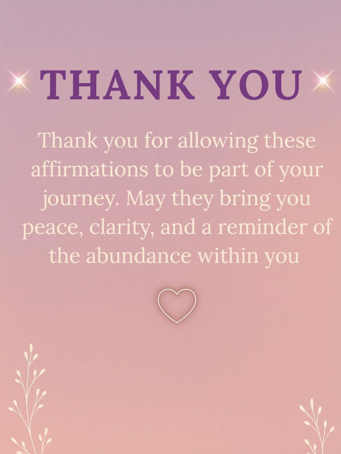 Digital Affirmation Cards | 30-Day Printable Mindset & Manifestation Deck for Self-Care, Positivity & Daily Motivation