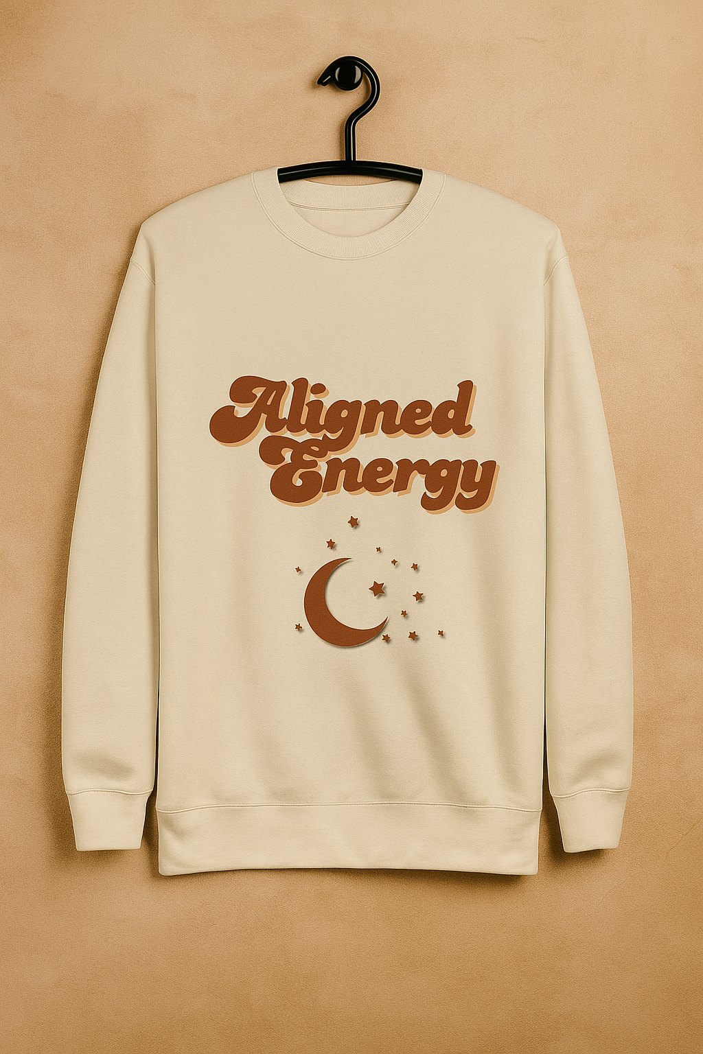 Aligned Energy Crewneck Sweatshirt – Manifestation & Wellness Vibes