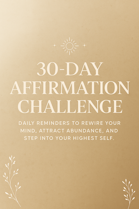 Digital Affirmation Cards | 30-Day Printable Mindset & Manifestation Deck for Self-Care, Positivity & Daily Motivation