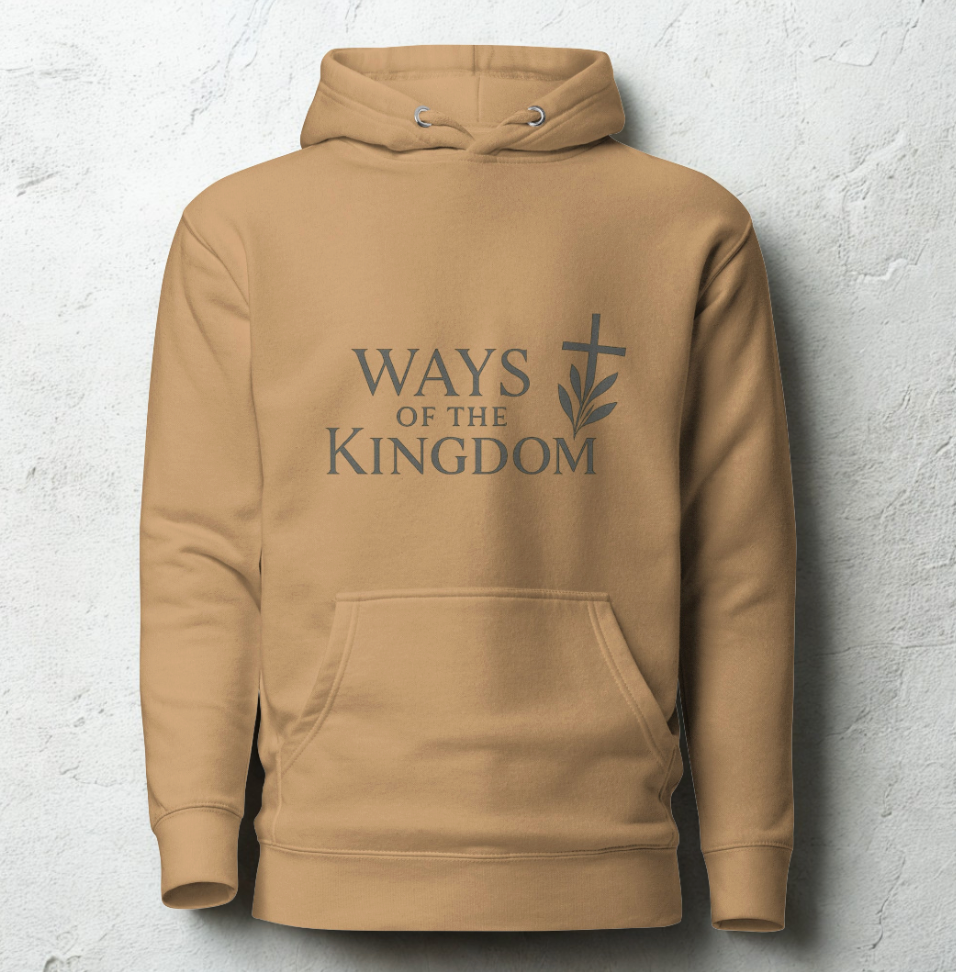 Ways of the Kingdom™ Premium Unisex Hoodie — Faith Pullover with Cross & Olive Branch Design