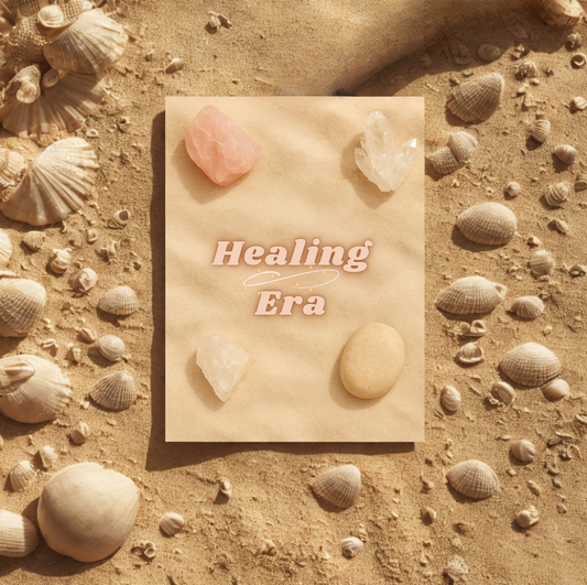 Healing Era Minimalist Crystal Poster — Manifestation & Wellness Wall Art