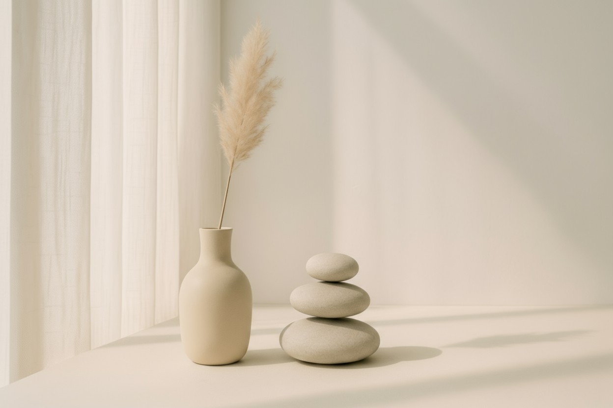 i want something minimalist/aesthetic, that represents wellness/ calmness/ manifestation, etc. 